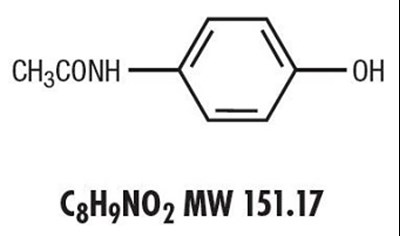 Acetaminophen Structural Formula - APAP Structure
